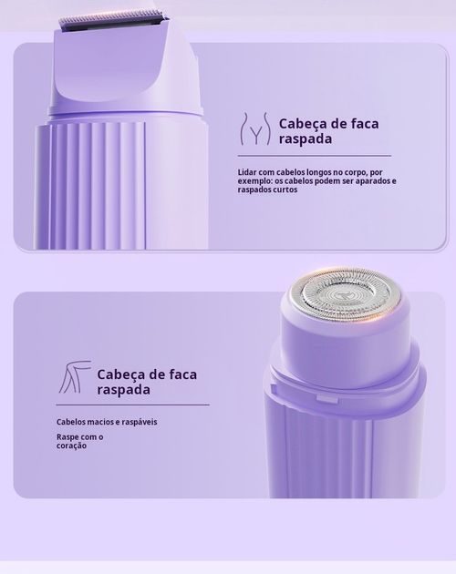 Depiladora de Precisão Feminina: Para Axilas, Rosto e Biquíni