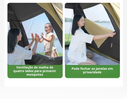 Melhores Barracas para Camping  Barraca de Camping Automática  Barraca de Montagem Fácil Barraca para 4 Pessoas Barraca de Trilha Leve e Compacta