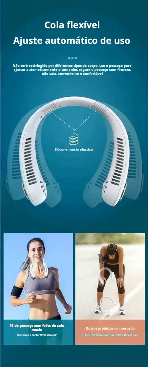 Ventilador de Pescoço Sem Hélices: Seguro e Silencioso