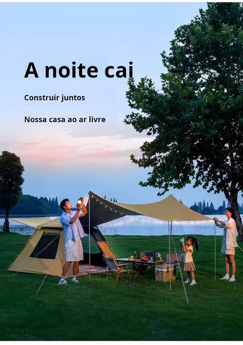 Melhores Barracas para Camping  Barraca de Camping Automática  Barraca de Montagem Fácil Barraca para 4 Pessoas Barraca de Trilha Leve e Compacta