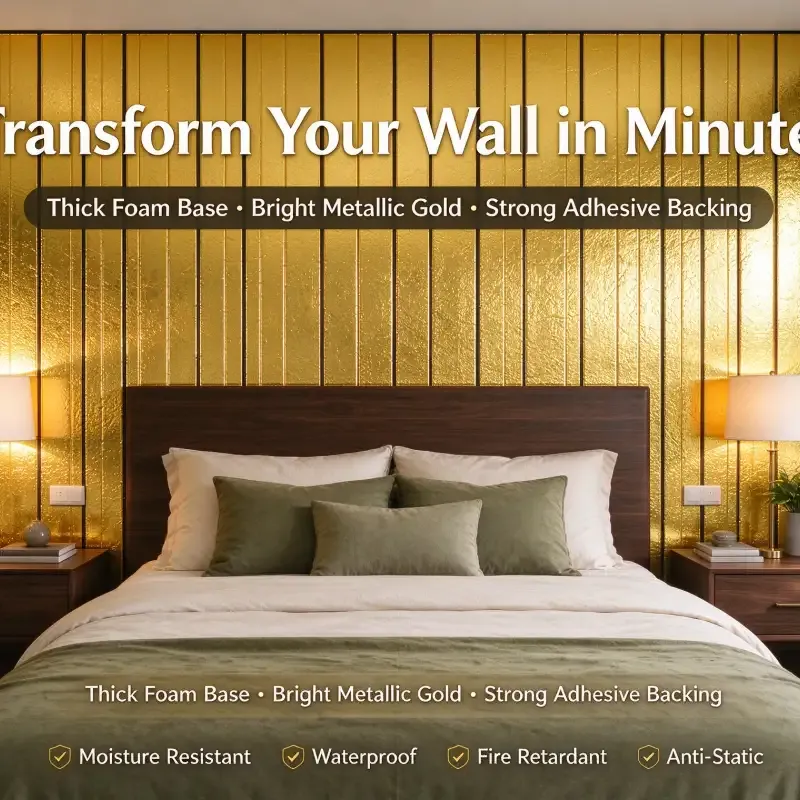 3D Metallic Self-adhesive Wallpaper