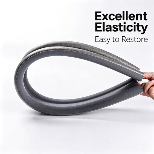 Self-adhesive brush strip for soundproof door gaps