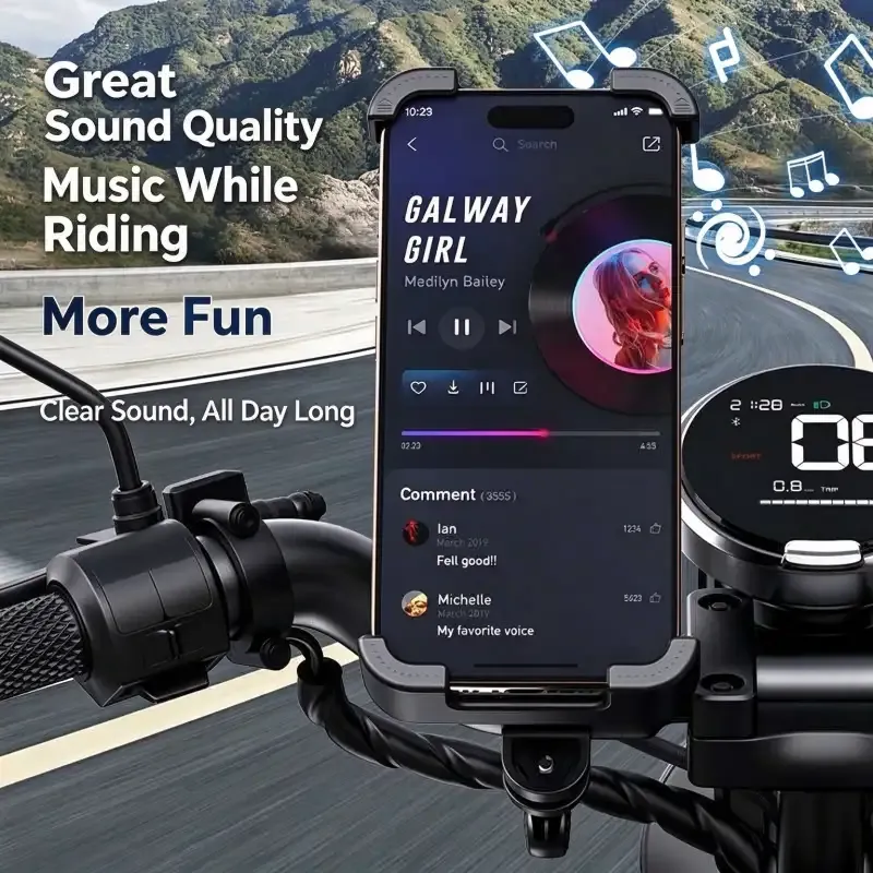 Solar Phone Holder with Speaker