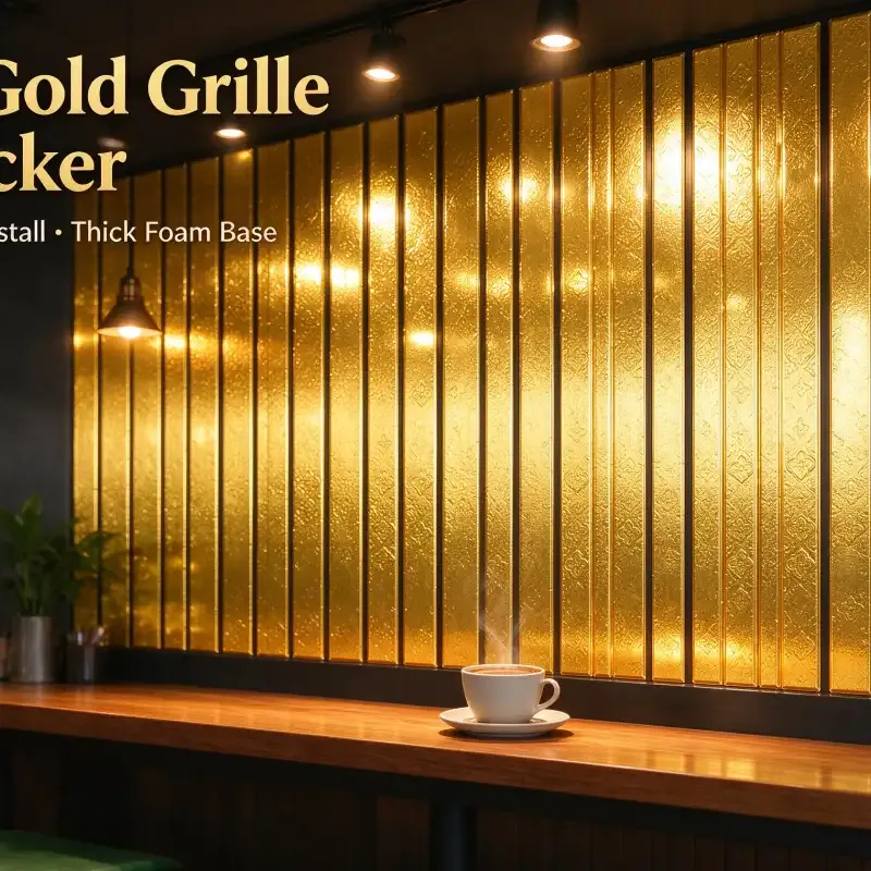 3D Metallic Self-adhesive Wallpaper