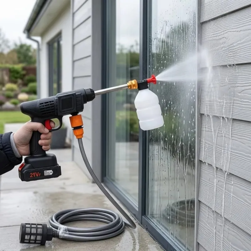 Electric car wash gun