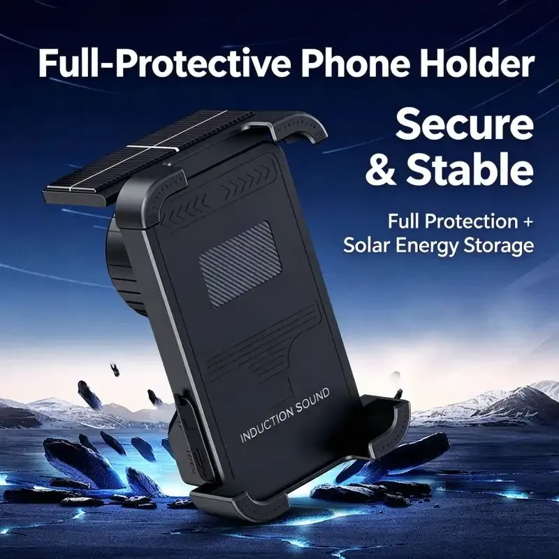 Solar Phone Holder with Speaker