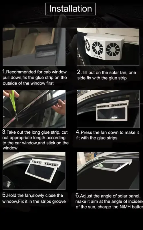 Solar-Powered Car Cooler