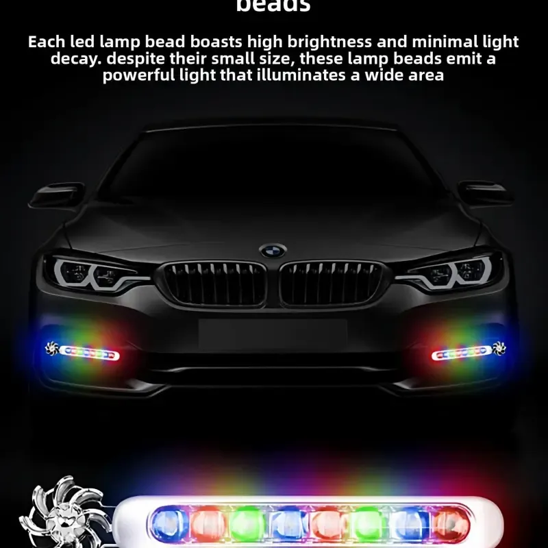 Wind-powered daytime running lights