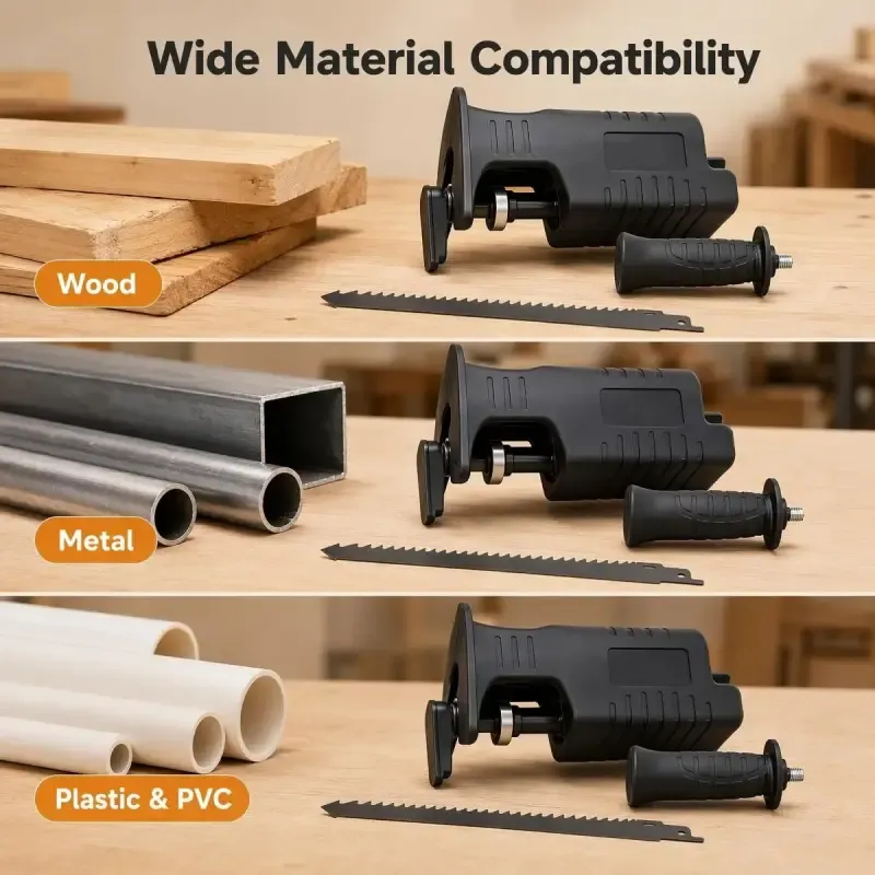 Conversion adapter for turning a drill into a chainsaw