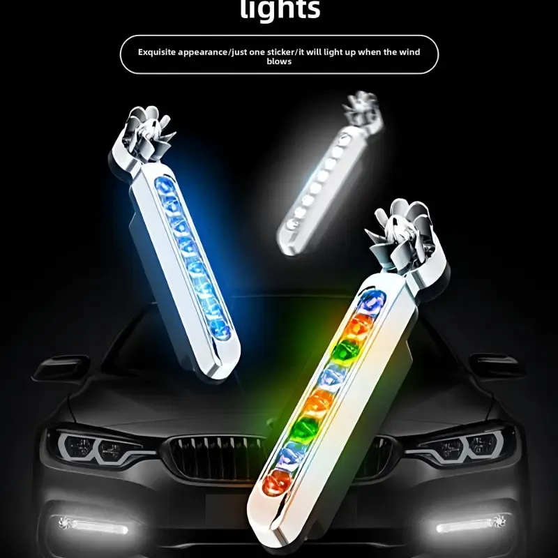 Wind-powered daytime running lights