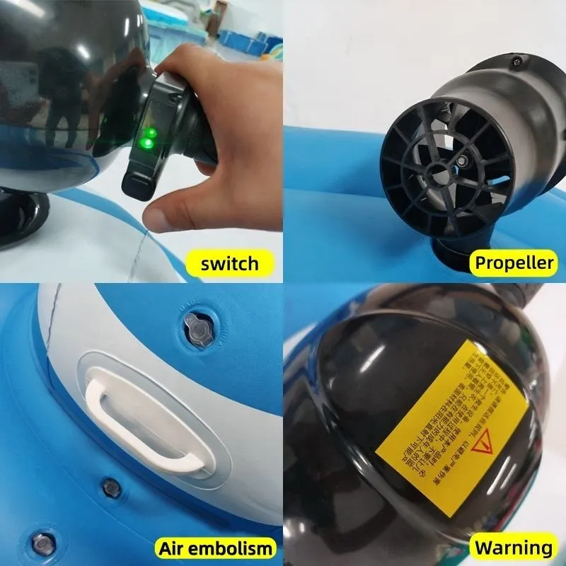Electric inflatable motorboat