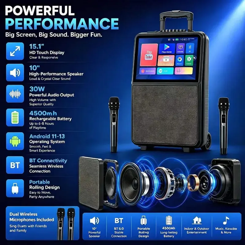 Portable Trolley Wireless Media Player