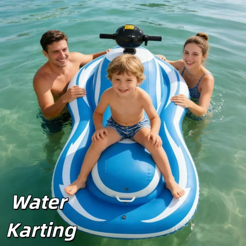 Electric inflatable motorboat
