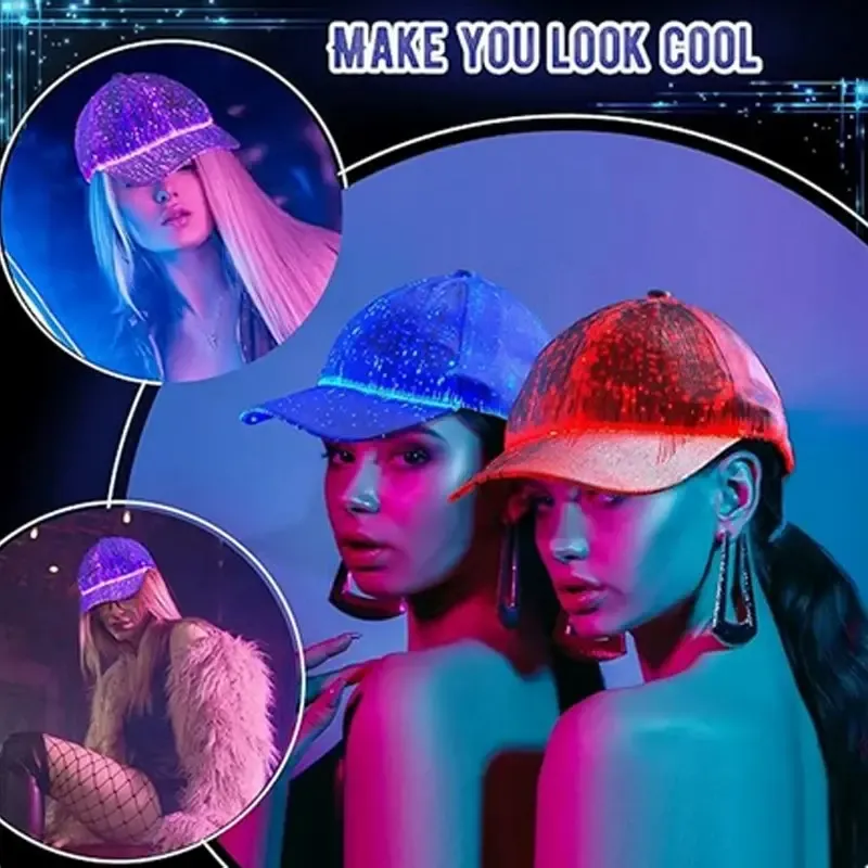 iber optic baseball cap