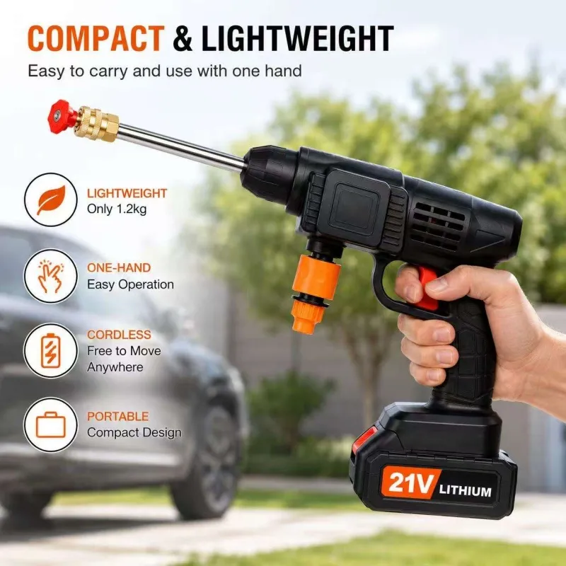 Electric car wash gun