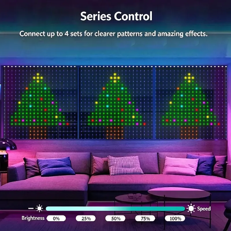 Smart Programmable RGB Curtain Lights