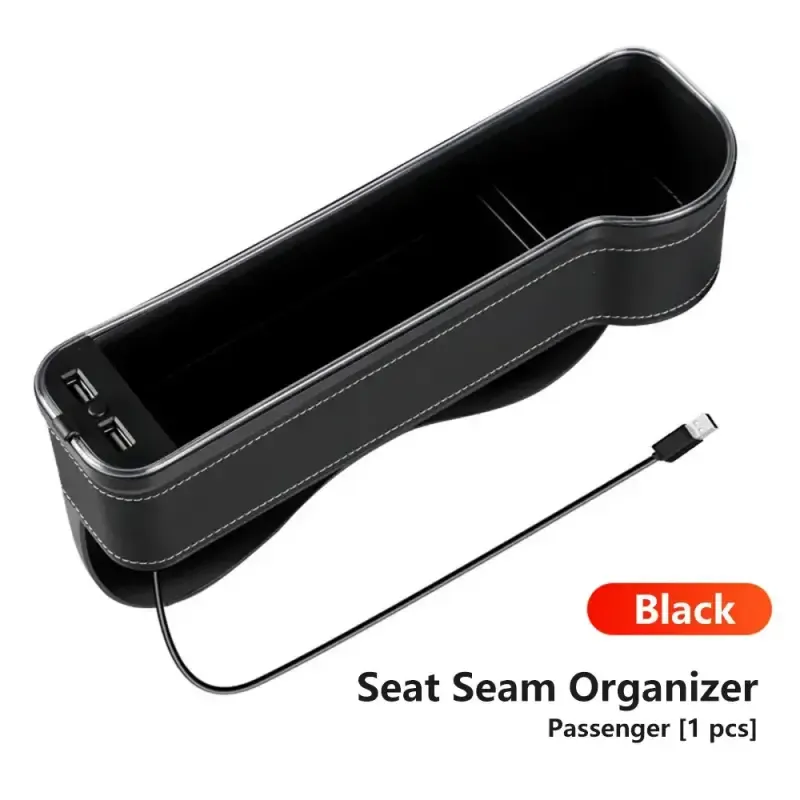 Colorful LED Car Seat Gap Storage Pocket
