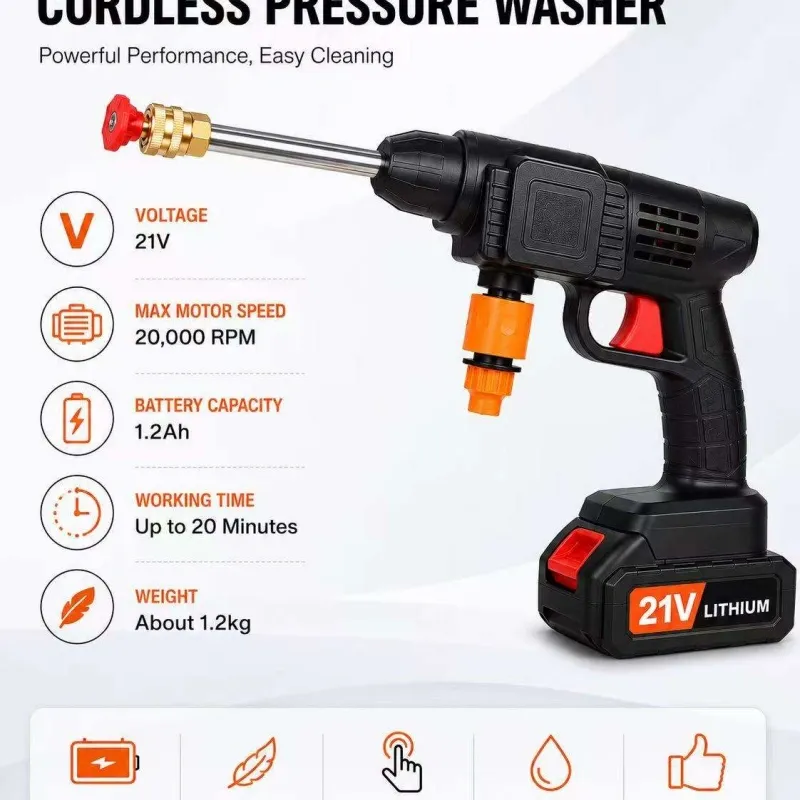 Electric car wash gun