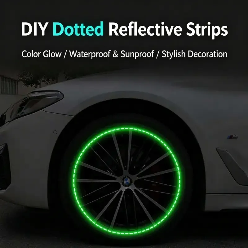 DIY Luminous Wheel Rim Stickers