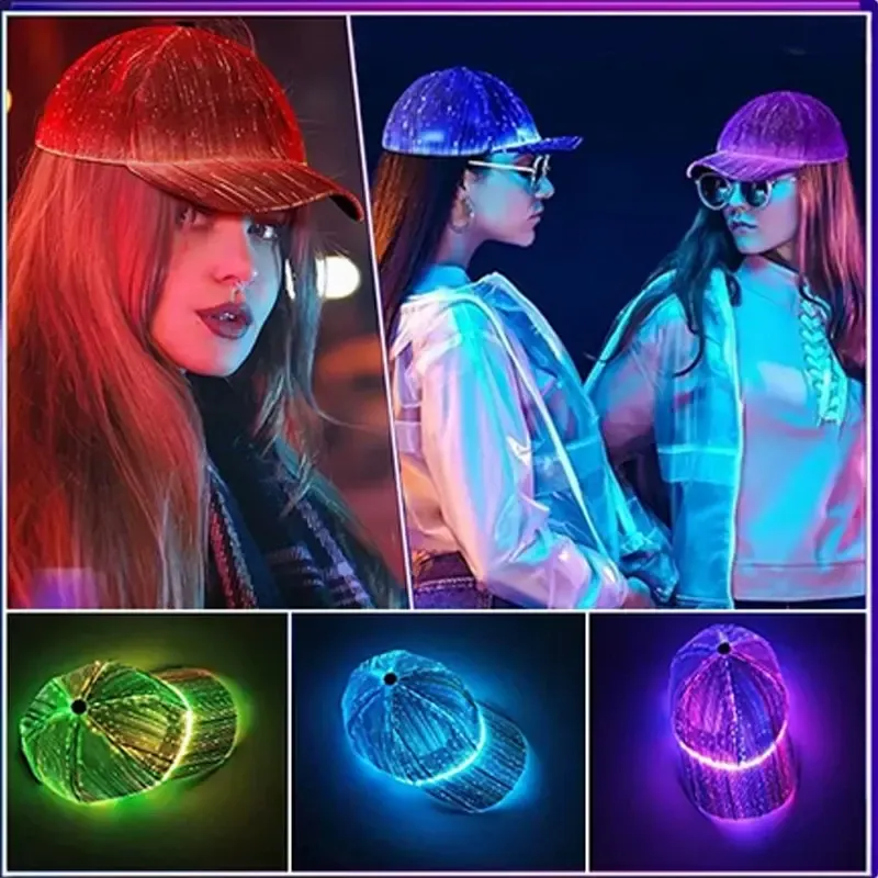 iber optic baseball cap