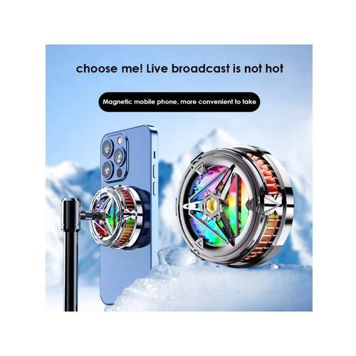 Magnetic RGB Mobile Phone Radiator for Gaming Fast Charging AI Ice Cooling 24℃ Temp Drop Wireless Charging