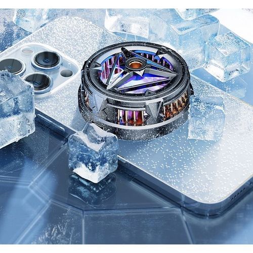 Magnetic RGB Mobile Phone Radiator for Gaming Fast Charging AI Ice Cooling 24℃ Temp Drop Wireless Charging