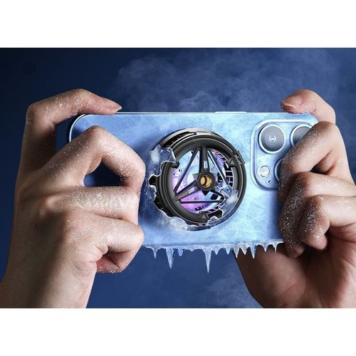 Magnetic RGB Mobile Phone Radiator for Gaming Fast Charging AI Ice Cooling 24℃ Temp Drop Wireless Charging