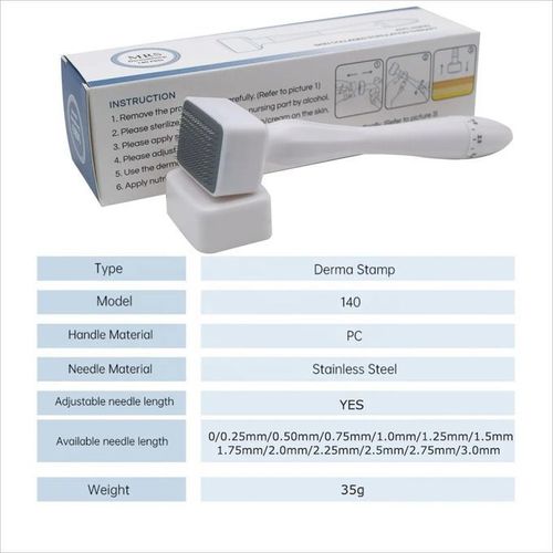 MRS Microneedle Roller for Skin Hair Care Promote Hair Growth Essence Absorption 0.3mm Derma Stamp Tool