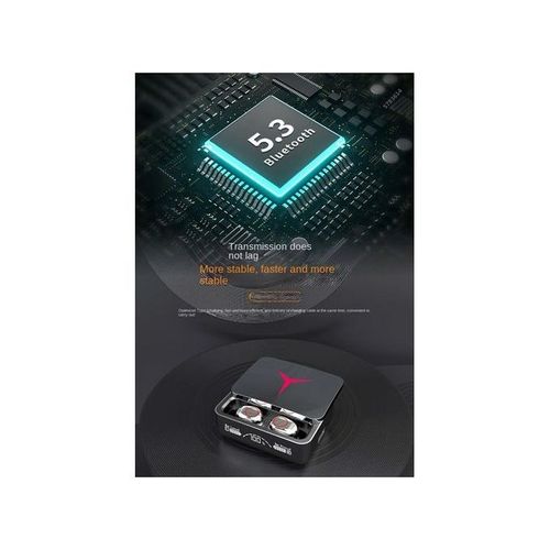 Sliding Bluetooth Noise Cancelling Earphones LED Display 72H Playtime Gaming Headset