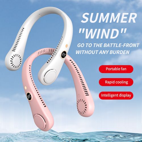 Bladeless Digital Display Hanging Neck Fan
