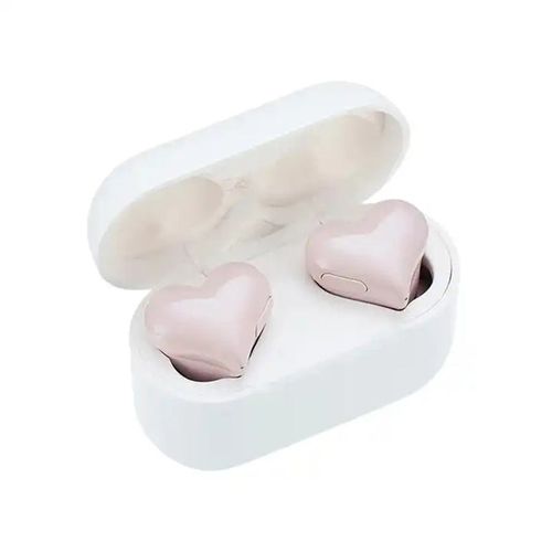 Heart Shaped Wireless Audio Earphone, In-ear Design Bluetooth-compatible Headphones with Charging Case, Wireless Earbuds, Stereo Sound Earbuds for Sports Travel Gift, Electronic Gift, Back to School Gifts, Music