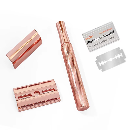 Metal Double Edge Safety Razor - Eco-Friendly Metal Handle Facial Eyebrow Hair Removal Trimmer | Men   Women Shaving Products Wholesale Supplier