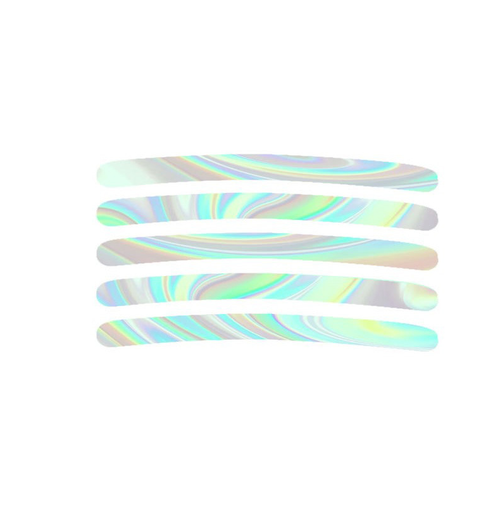 Car Wheel HUB Reflective Strip, Car Reflective Colorful Laser Wheel HUB Tire Anti-collision Stickers, Luminous Reflective Strip for Car Motorcycle Bike