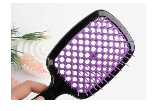 Hairdressing Massage Blowing Quick Drying Comb Honeycomb Mesh Non Knotting Comb Straight Hair Styling Hollow Comb