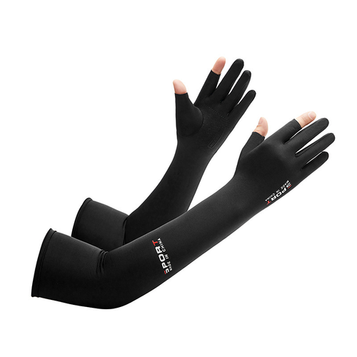 Summer Sun Protection Arm Sleeve, 1 Pair Breathable Ice Silk Arm Sleeve, Sports Arm Sleeve For Cycling, Running, Climbing, Cruel Summer