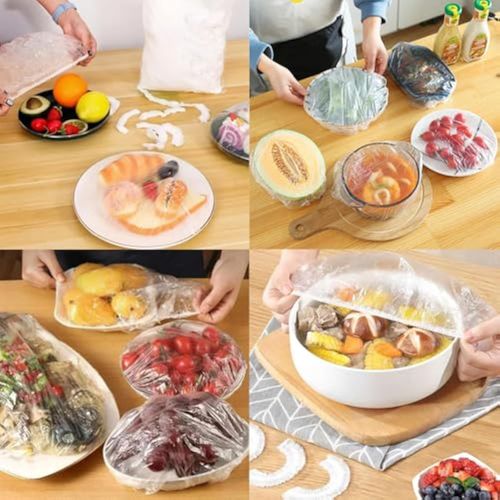 Small Store Bulk Supply：Colorful Elastic Disposable PE Food Covers - Refrigerator Leftover Preservation Bowl Covers