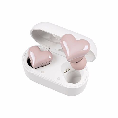 Heart Shaped Wireless Audio Earphone, In-ear Design Bluetooth-compatible Headphones with Charging Case, Wireless Earbuds, Stereo Sound Earbuds for Sports Travel Gift, Electronic Gift, Back to School Gifts, Music