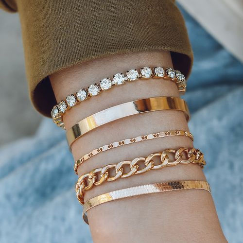 Goddess Fashion Diamond Set Versatile Bracelet Jewelry