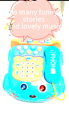 ‌Smart Baby Phone Toy - Cartoon Drag-to-Call with Music & Hamster Fun