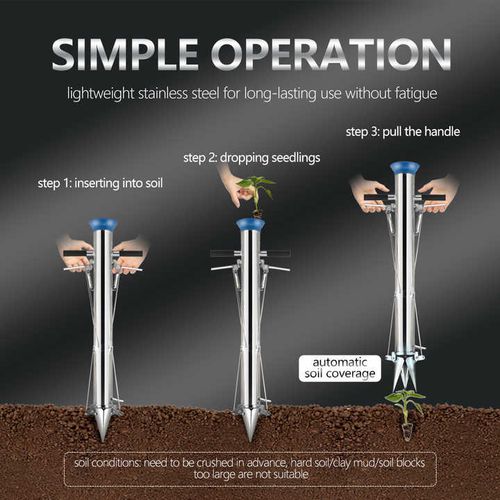 Vegetable Planting Farm Machinery Mini Handheld Seedling Transplanter Manual Seeder Price Small Planter