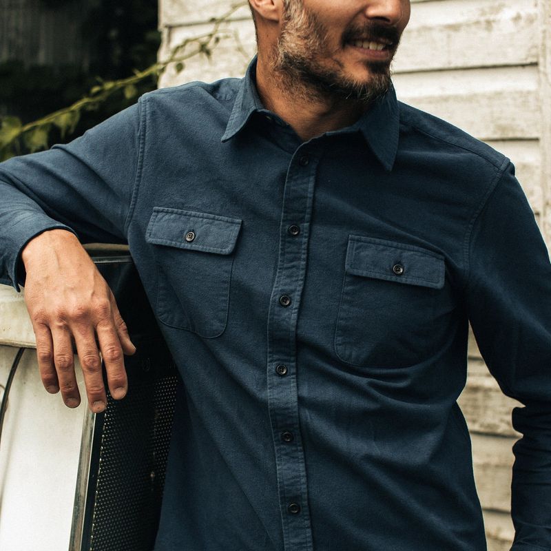 Vwsao Yosemite Shirt in Prussian Blue