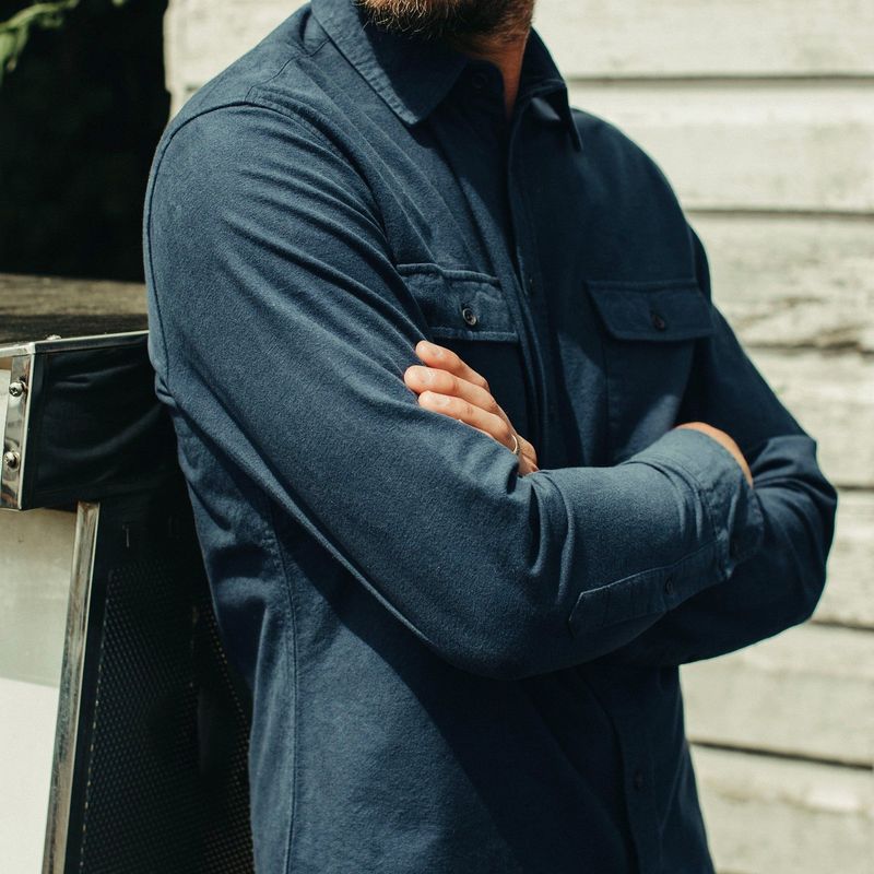 Vwsao Yosemite Shirt in Prussian Blue