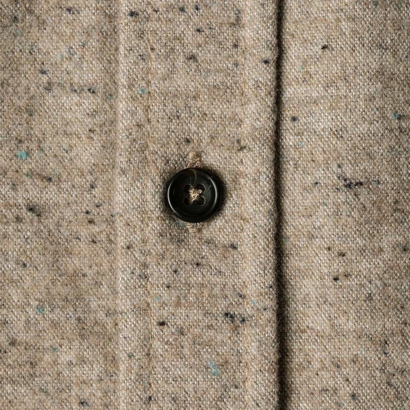 Vwsao Yosemite Shirt in Oat Donegal