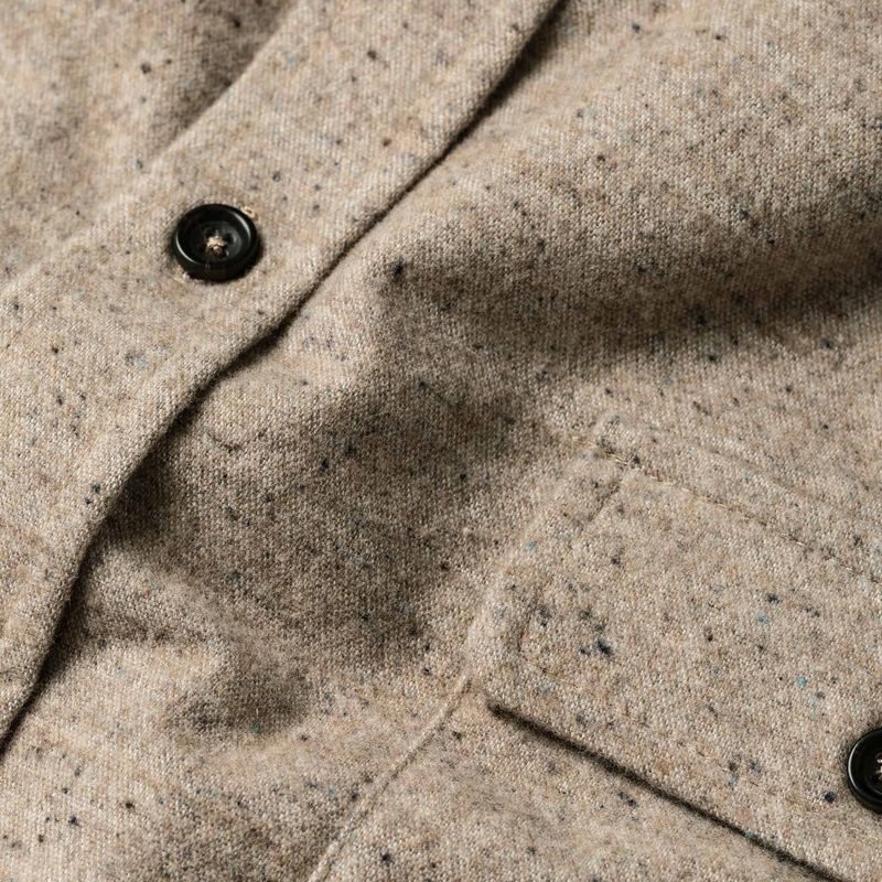 Vwsao Yosemite Shirt in Oat Donegal