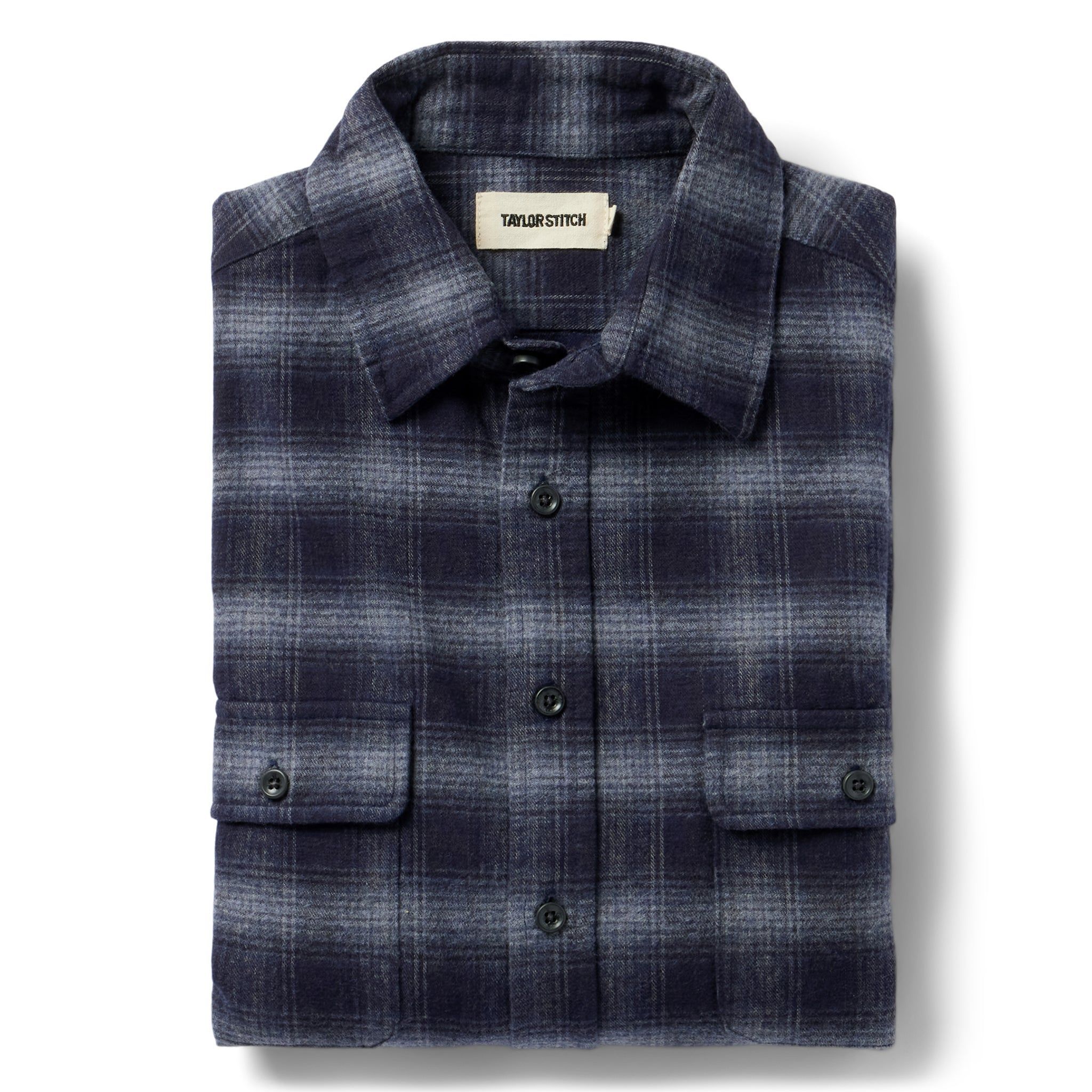 Vwsao Yosemite Shirt in Navy Shadow Plaid