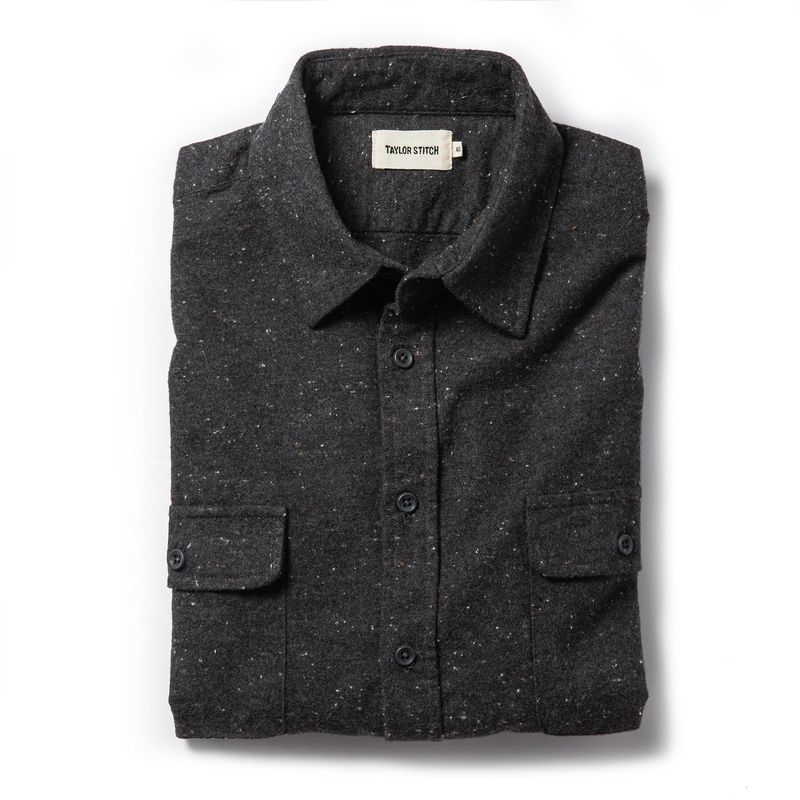 Vwsao Yosemite Shirt in Charcoal Donegal