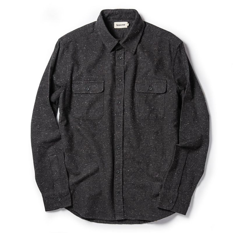 Vwsao Yosemite Shirt in Charcoal Donegal