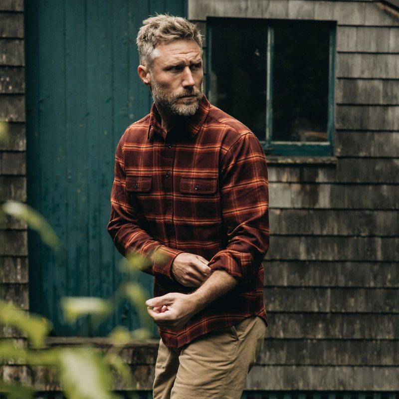 Vwsao Yosemite Shirt in Burnt Toffee Plaid