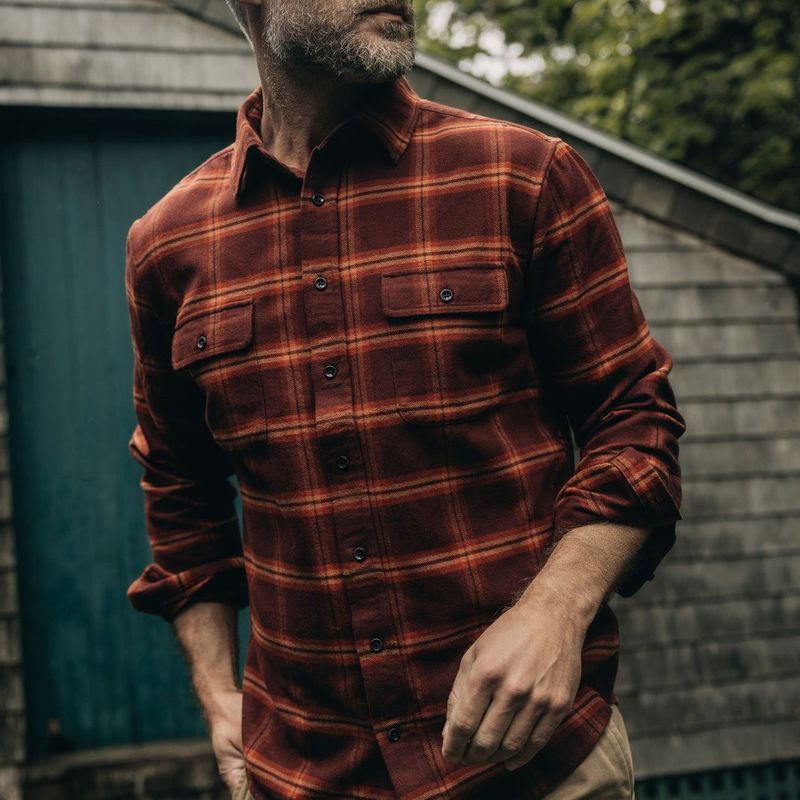 Vwsao Yosemite Shirt in Burnt Toffee Plaid