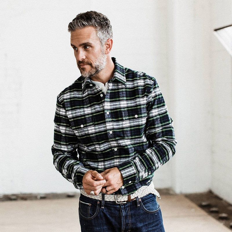 Vwsao Yosemite Shirt in Blue Tartan